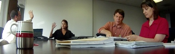 Mary Cummins being sworn in at her deposition by Randy Turner attorney, lawyer in Fort Worth, Texas, Bailey & Galyen